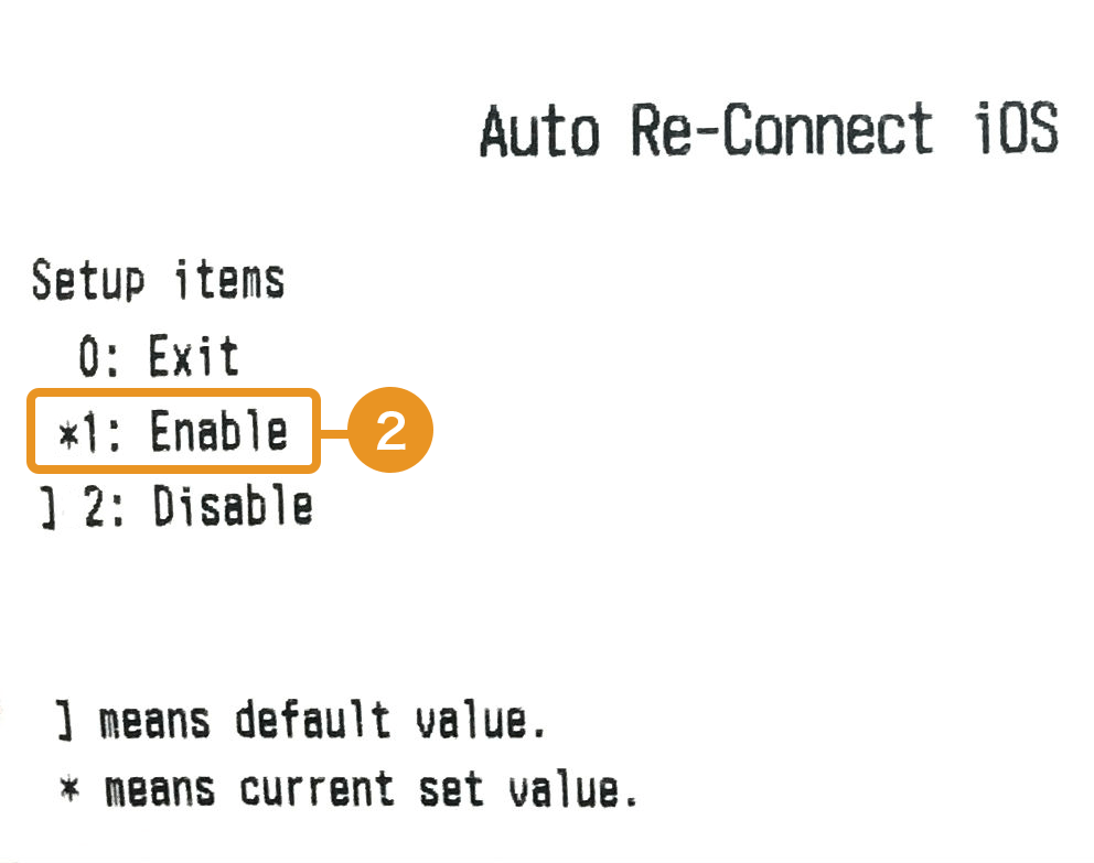 レシート:Auto Re-Connect iOS 1:Enable