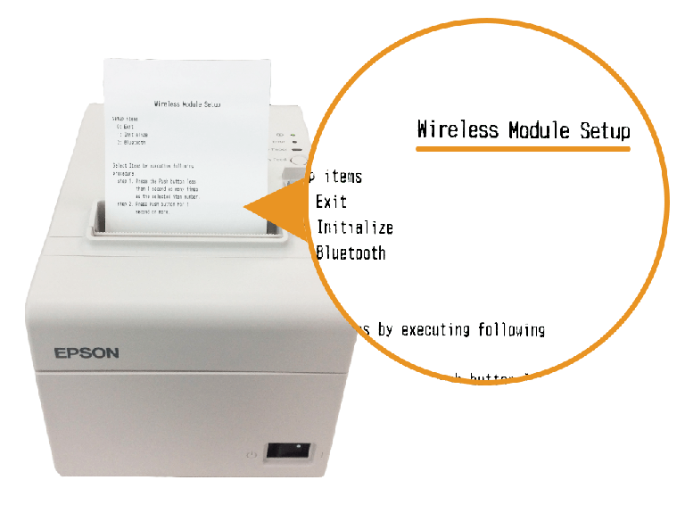 エプソン据え置きプリンター:Wireless Module Setup印字