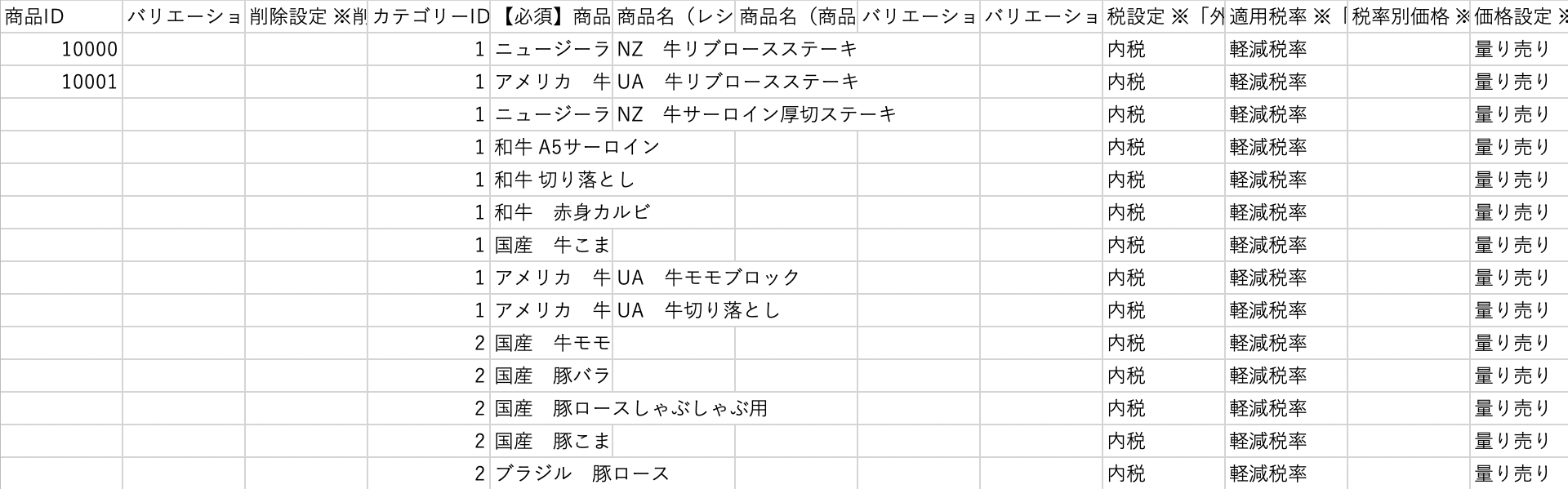 04 商品一括編集CSVファイル見本