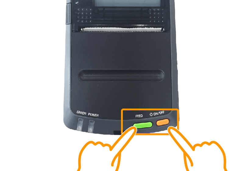 セイコーインスツル（DPU-S245-01C-E）電源を入れる