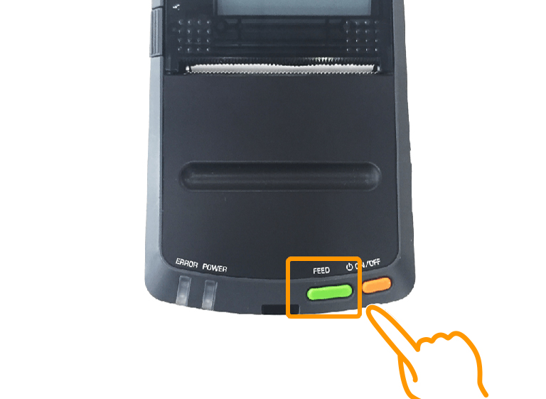 セイコーインスツル（DPU-S245-01C-E）FEEDボタン1回押し