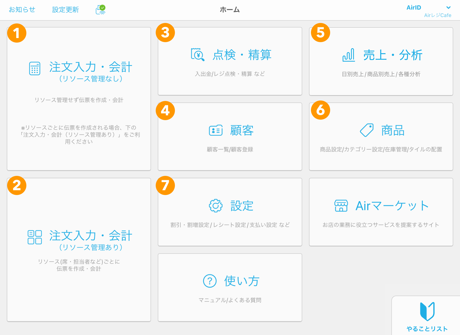 Airレジ はじめての使い方ガイド – Airレジ - FAQ -